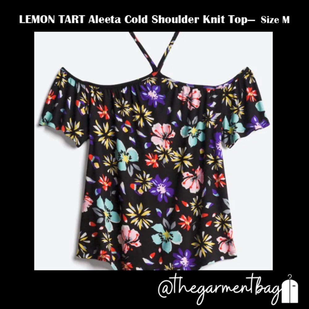 LEMON TART Aleeta Cold Shoulder Knit Top (NWT) - Size M